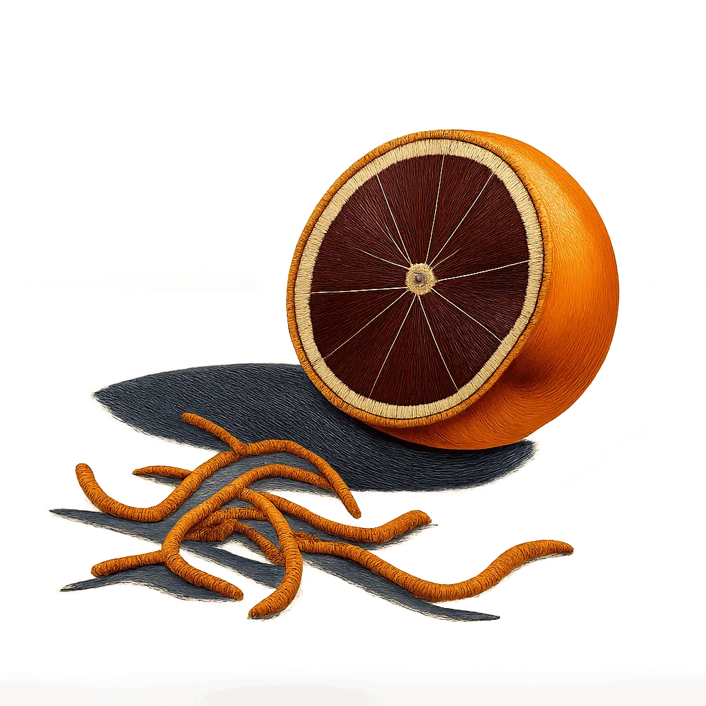 Blood orange zest